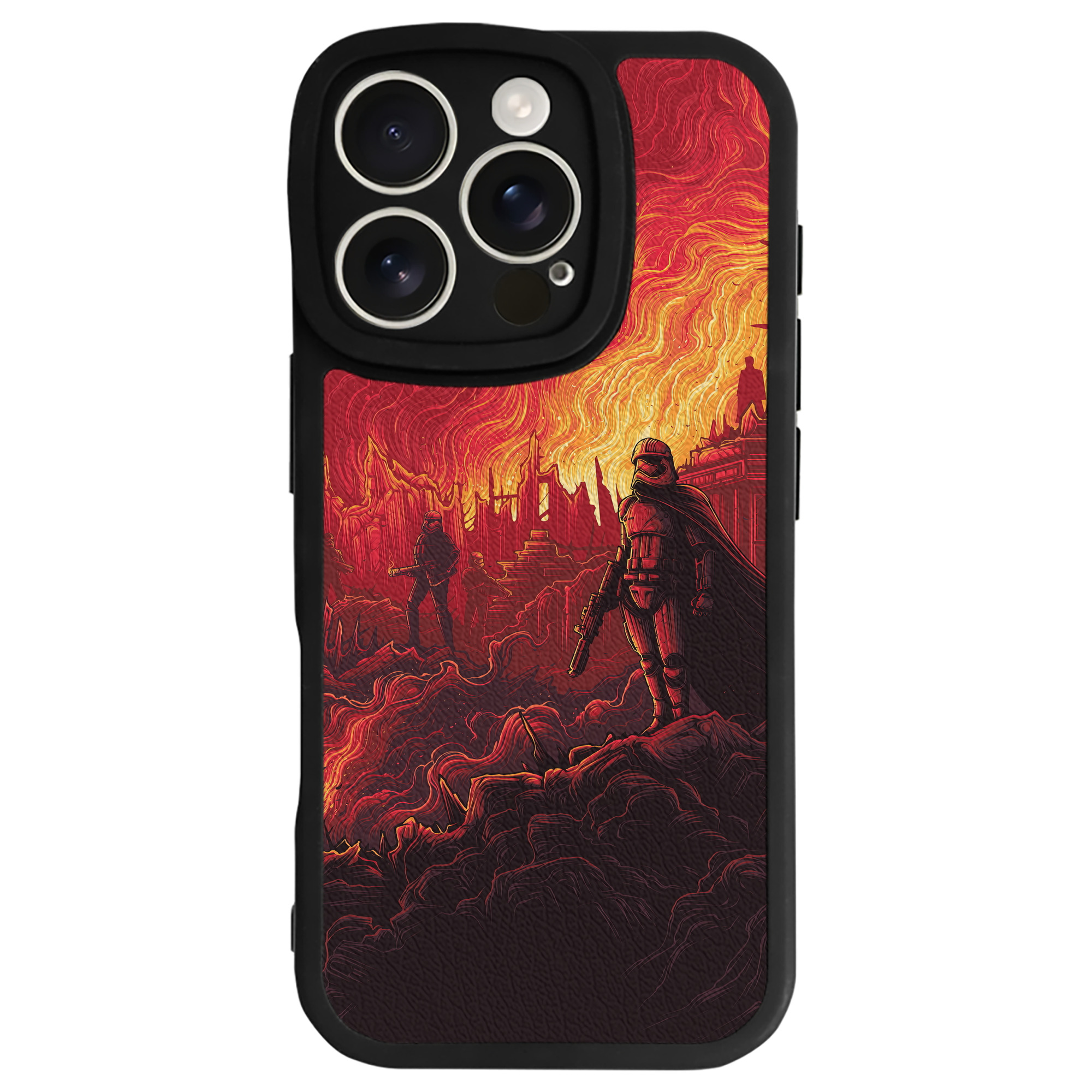 （画像用） スター・ウォーズ Star Wars 【iPhone 16シリーズ対応】シリコンスマホケース（レザー調） 材質：シリコン